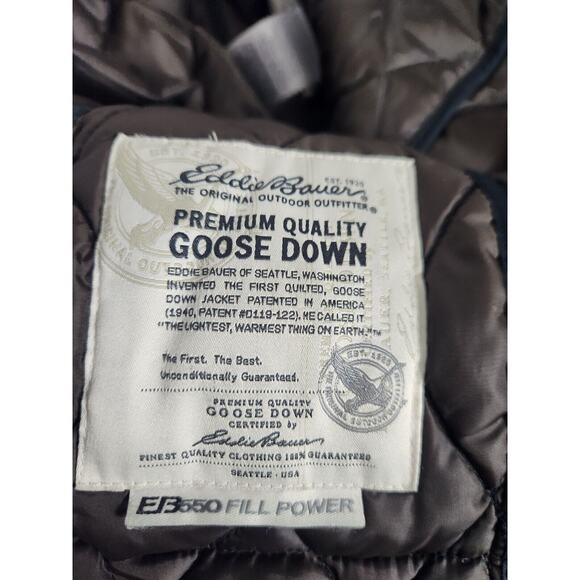 Black Eddie Bauer down puffer jacket women's small - Picture 4 of 5